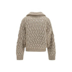 Brunello Cucinelli Beige Wool Oves Aries Cardigan