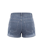 Mr&Mrs Italy Blue Cotton Women Shorts