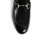 Gucci Black Calfskin Slip-On Loafers