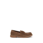 Pedro García Brown Suede Leather Slip-On Loafers