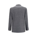 Lardini Gray Wool Oves Aries Blazer