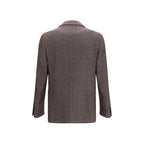 Lardini Brown Wool Oves Aries Blazer