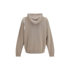 Off-White Beige Cotton Sweatshirt