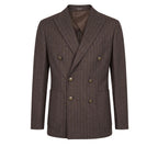 Peserico Brown Wool Men Jacket