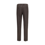 Lardini Brown Viscose Dress Pants