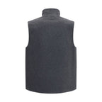 Lardini Gray Wool Oves Aries Sleeveless Jacket