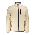 Norway 1963 Beige Polyester Men Sweater with Multiple Pockets
