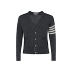 Thom Browne Gray Wool Oves Aries Cardigan