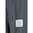 Thom Browne Gray Wool Oves Aries Dress Shirt