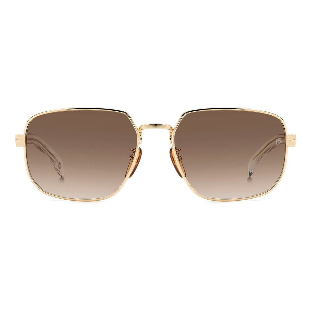 David Beckham Gold Metal Sunglasses
