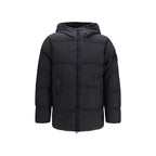Stone Island Black Goose Down Full-Length Jacket