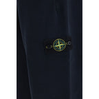 Stone Island Blue Cotton Sweatshirt