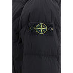 Stone Island Black Goose Down Full-Length Jacket
