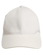 Dolce & Gabbana Men White Cotton Baseball Capello 6 Panels Hat