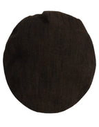 Dolce & Gabbana Men Brown Cotton Flat Cloth Newsboy Cap Hat