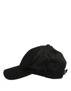 Dolce & Gabbana Men Black Cotton Baseball Cap 6 Panels Hat