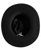 Dolce & Gabbana Men Black Classic Wide Brim Fedora Capello Hat