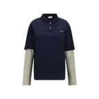 Miu Miu Blue Cotton Sweatshirt