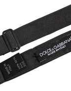 Dolce & Gabbana Men Black 100% Cotton Adjustable Neck Papillon Bow Tie