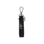 Prada Black Stainless Steel Keychain