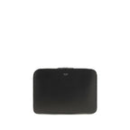 Ferragamo Black Calf Leather Bos Taurus Shoulder Bag