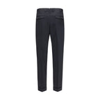 PT Torino Gray Wool Oves Aries Casual Pants