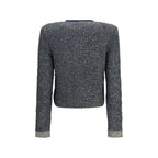Balmain Blue Polyamide Cardigan