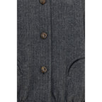 Blazé Milano Gray Wool Oves Aries Shell Jacket