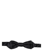 Dolce & Gabbana Men Black 100% Silk Adjustable Neck Papillon Bow Tie