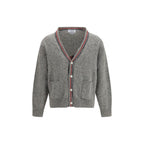 Thom Browne Gray Wool Oves Aries Cardigan