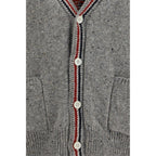 Thom Browne Gray Wool Oves Aries Cardigan