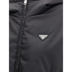Prada Black Recycled Polyamide Shell Jacket
