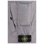 Stone Island Gray Goose Down Full-Length Jacket