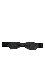 Dolce & Gabbana Men Black Polyester Adjustable Neck Papillon Bow Tie