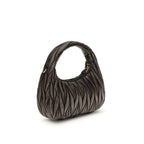 Miu Miu Brown Lamb Ovis Aries Aries Shoulder Bag