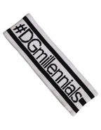 Dolce & Gabbana White Wool Knit #DGmillennials Head Band One Size Hat