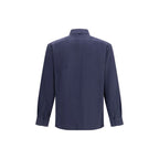Brunello Cucinelli Blue Cotton Dress Shirt