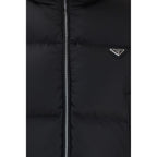 Prada Black Goose Down Full-Length Jacket
