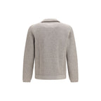 Brunello Cucinelli Gray Cashmere Cardigan