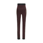 The Attico Purple Viscose Leggings