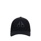 Moose Knuckles Black Cotton Cap (Baseball Hat)