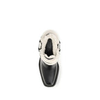 Rabanne Black Calf Leather Bos Taurus Ankle Boots