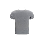 Saint Laurent Gray Cotton T-Shirt