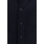 Brooksfield Blue Wool Oves Aries Full-Length Jacket