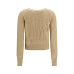 Ermanno Scervino Beige Cashmere Sweater