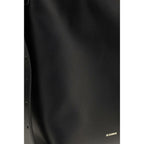 Jil Sander Black Calf Leather Bos Taurus Handbag