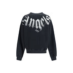 Palm Angels Black Cotton Sweatshirt
