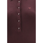 Courrèges Purple Viscose Long Dress