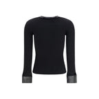 Courrèges Black Viscose Cardigan