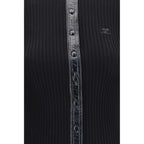 Courrèges Black Viscose Cardigan